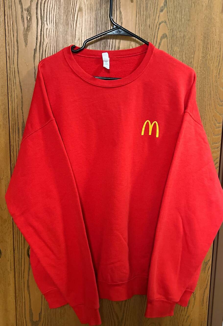 McDonald's Arches Logo Red Crew Neck Sweatshirt
